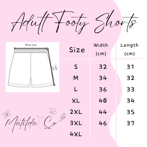 Purple Bow Footy Shorts