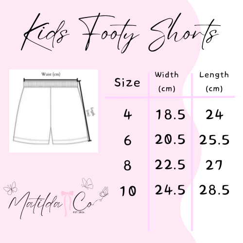 Purple Bow Footy Shorts