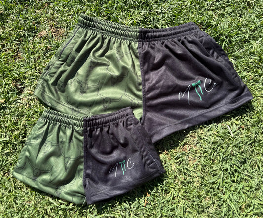 Green Footy Shorts