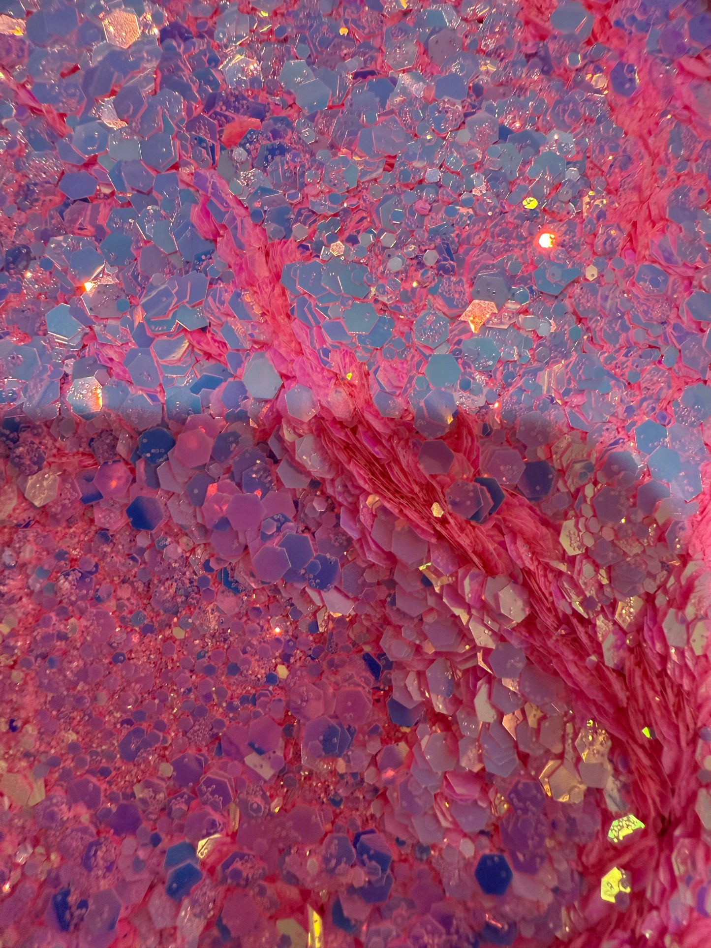 Electric Pink Chunky Glitter