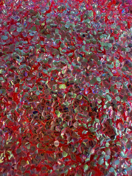 Coral Bubble Glitter