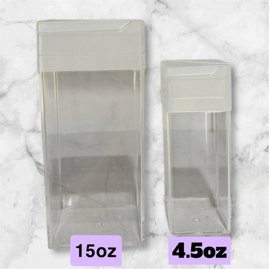 Empty Square Glitter Shakers