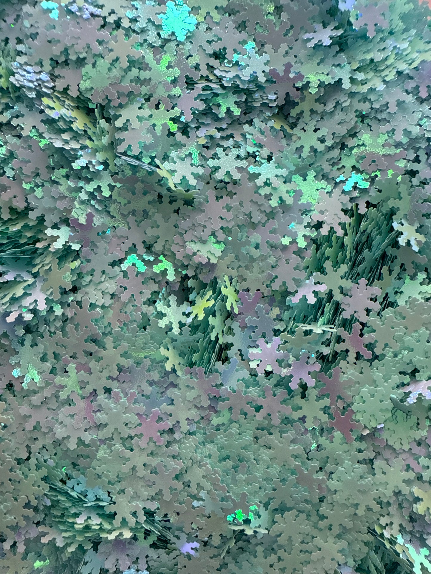 Blue Snowflake Glitter