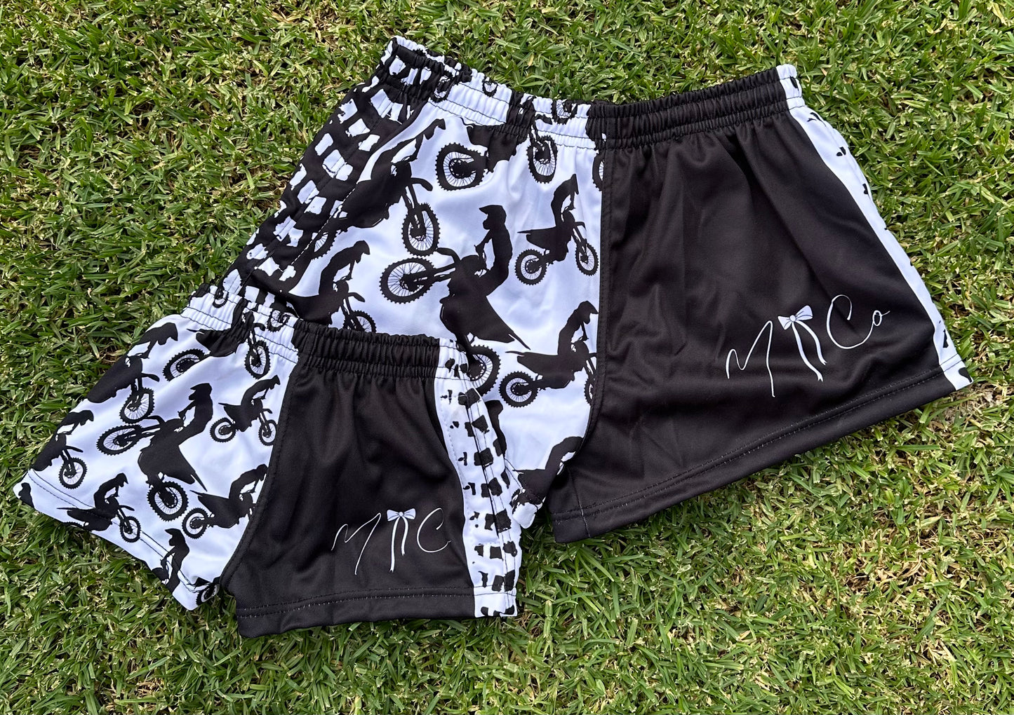 Motor Bike Footy Shorts