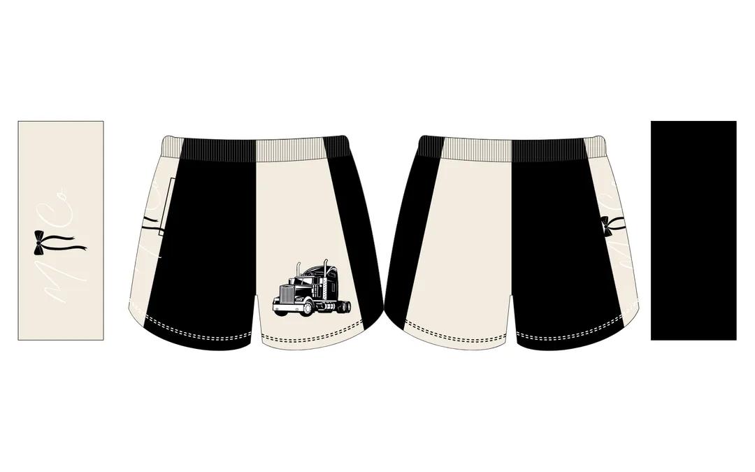 Black Truck Footy Shorts