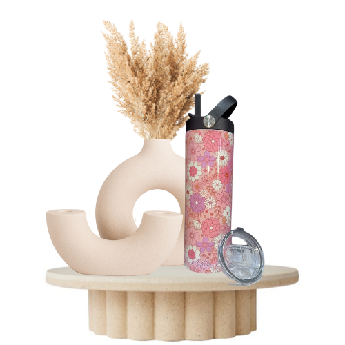 Custom 2in1 20oz Sublimation Water Bottle/Coffee Tumbler