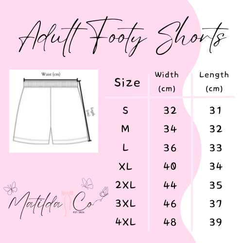 Pink Bow Footy Shorts
