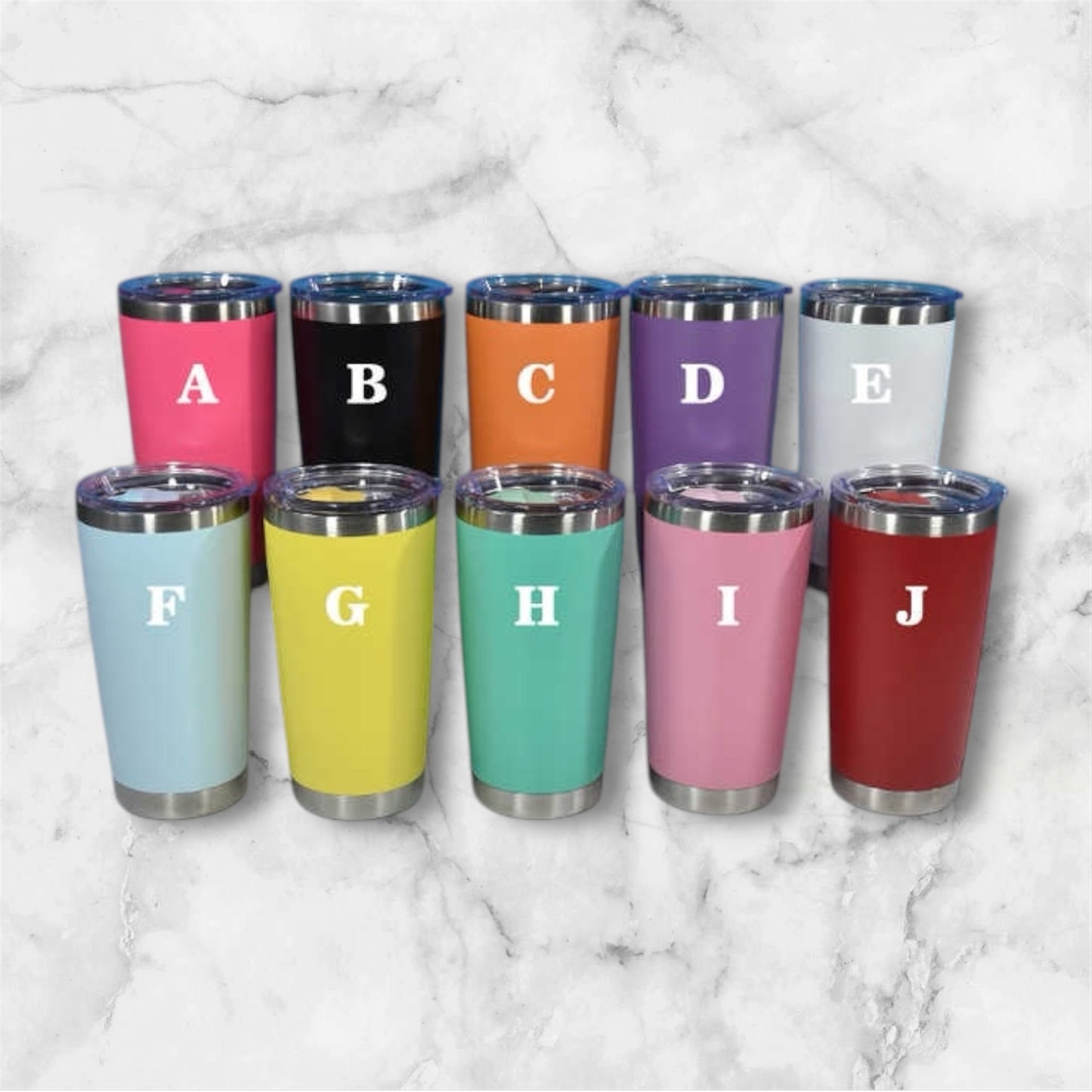 Blank 20oz/30oz powder coated coffee tumbler