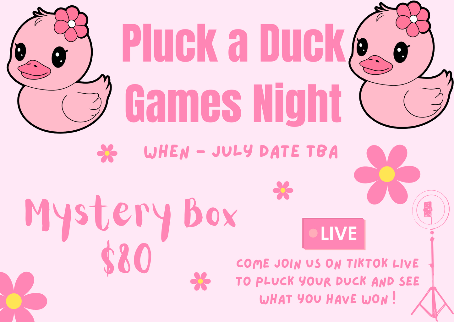 Pluck a Duck Games Night