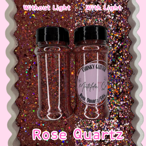 Rose Quartz Chunky Glitter