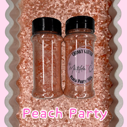 Peach Party Chunky Glitter