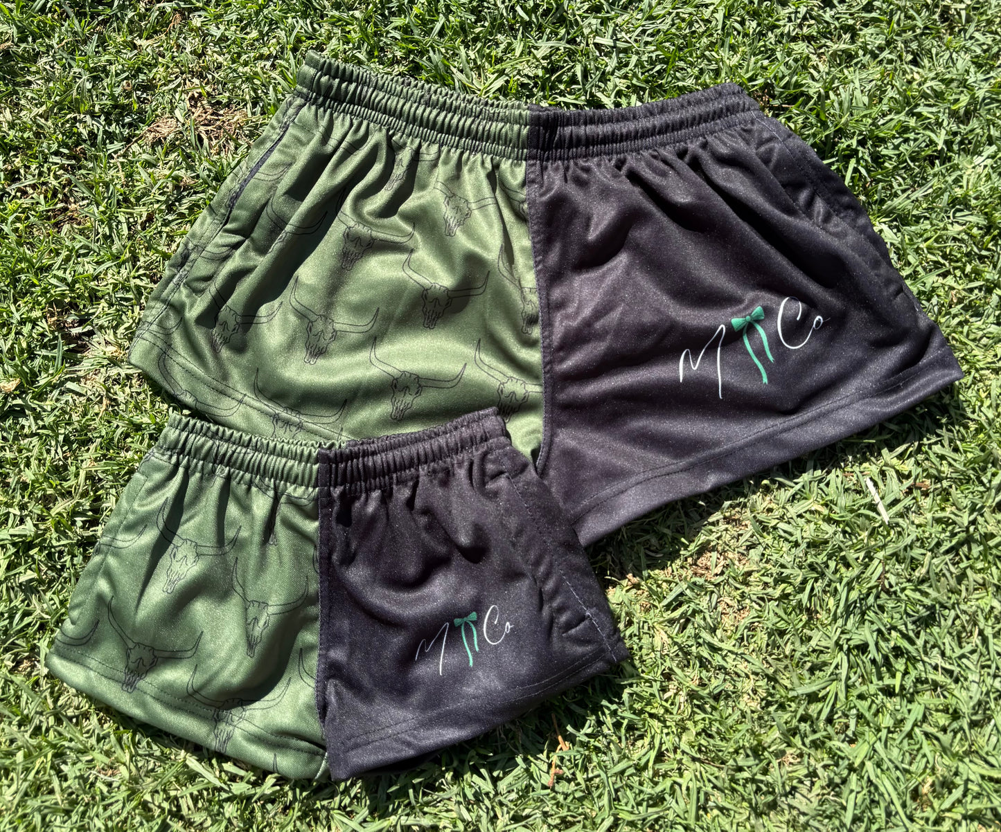 Green Footy Shorts