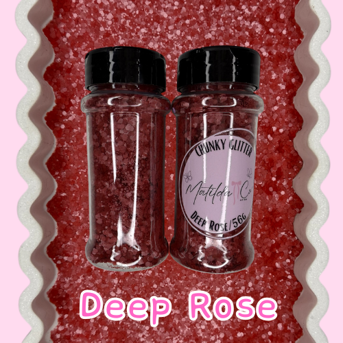 Deep Rose Chunky Glitter
