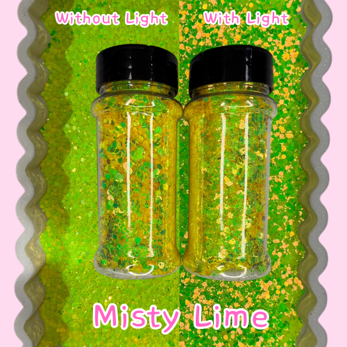 Misty Lime Chunky Glitter