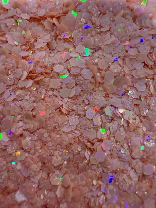 Peach Fuzz Chunky Glitter