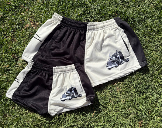 Black Truck Footy Shorts
