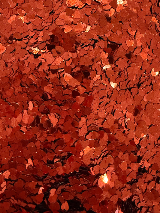 Red Heart Glitter