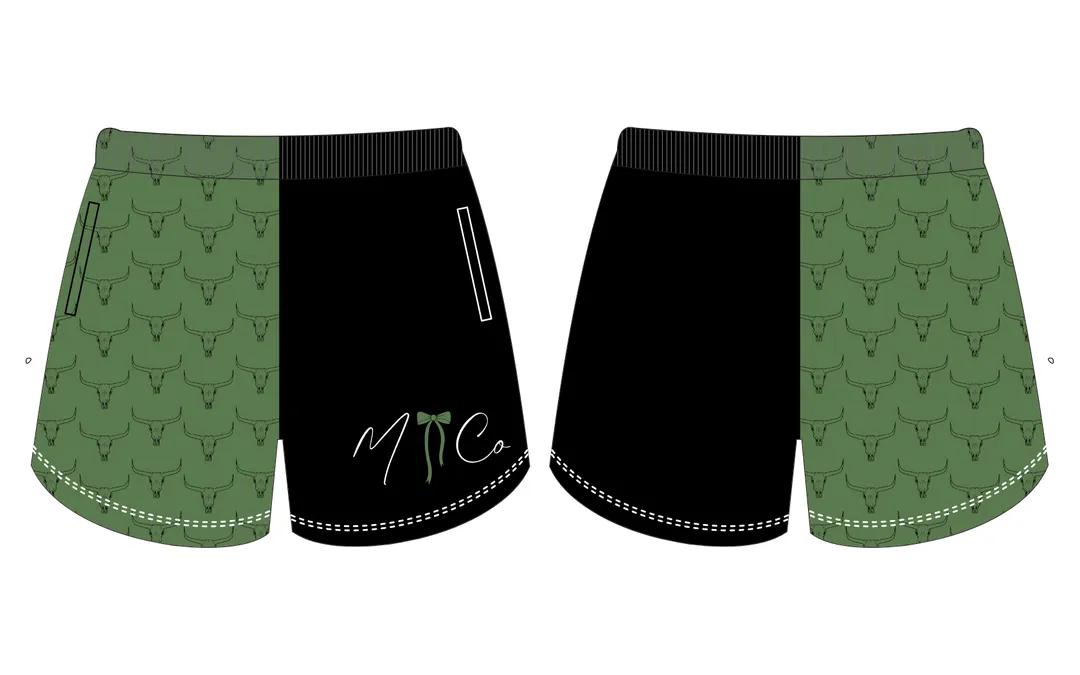 Green Footy Shorts