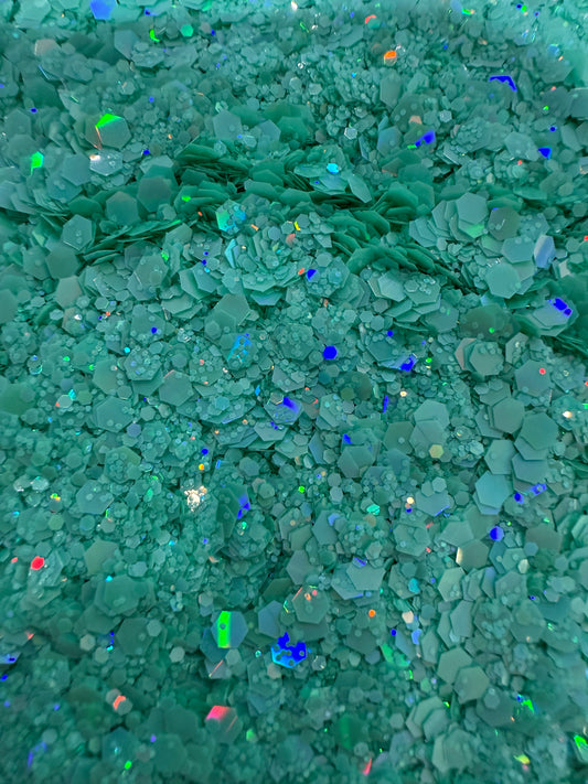 Sea Foam Chunky Glitter