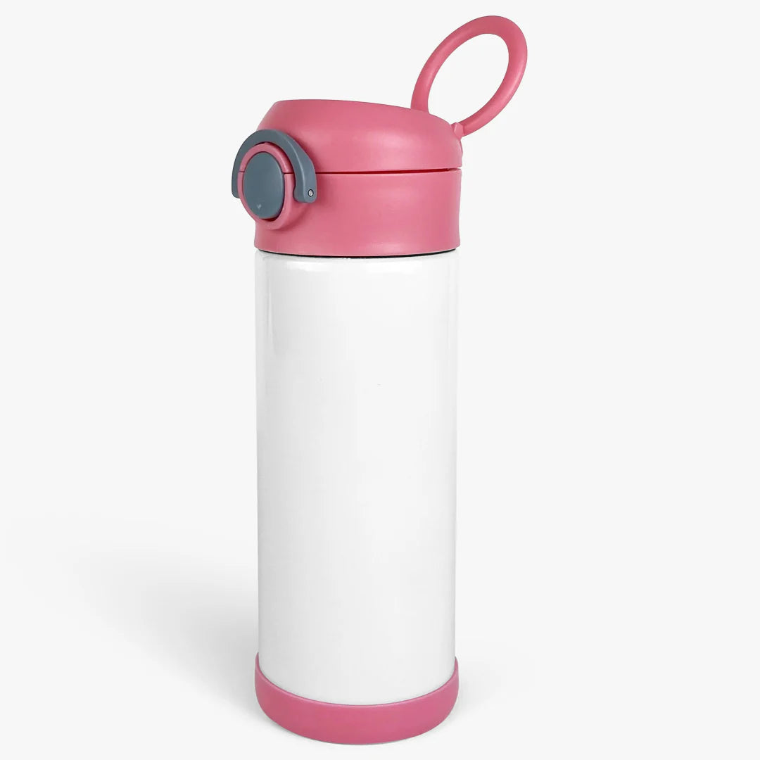 12oz Sublimation Drink Bottle with flip lid