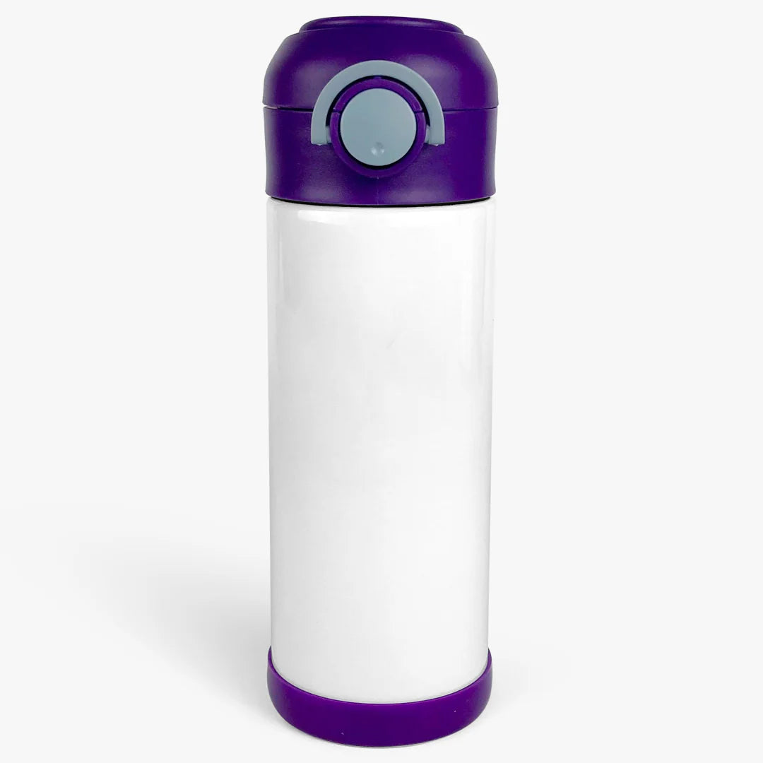 12oz Sublimation Drink Bottle with flip lid