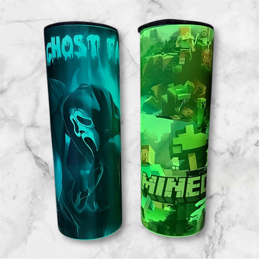 Custom Glow in the Dark 20oz Sublimation Tumbler