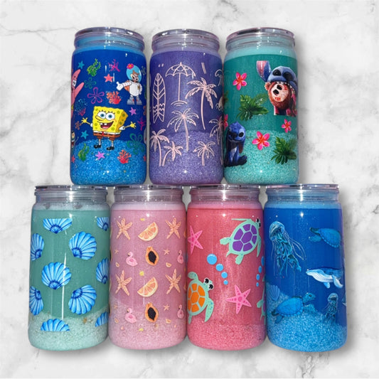 Custom 16oz Acrylic Beach cup