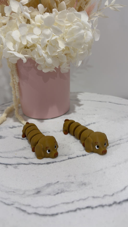 Sausage dog keychain