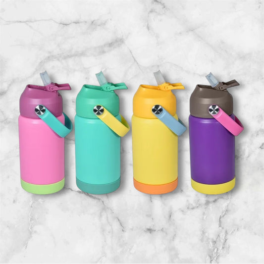Blank 12oz powder coated kids bottle