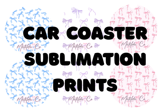 Car Coaster Sublimation Prints